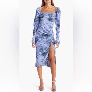 Marbled Long Sleeve Midi Dress • Worn Once